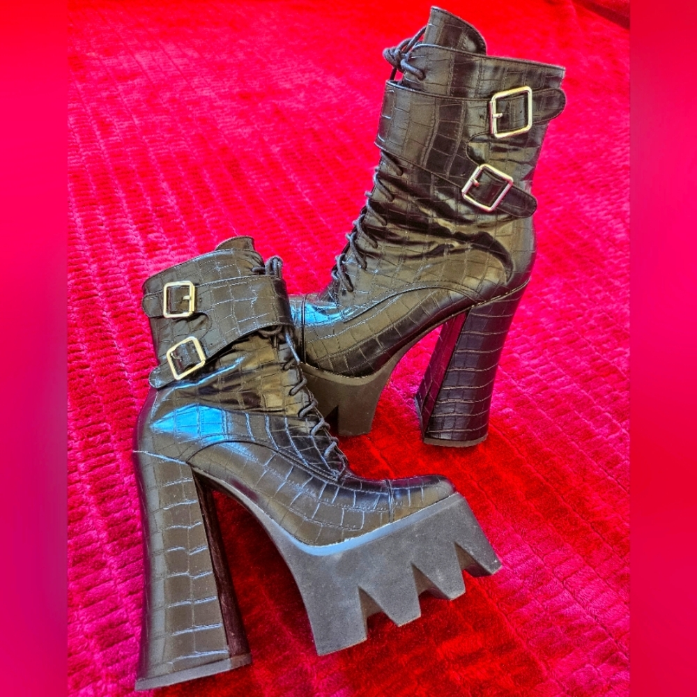 High platform boots